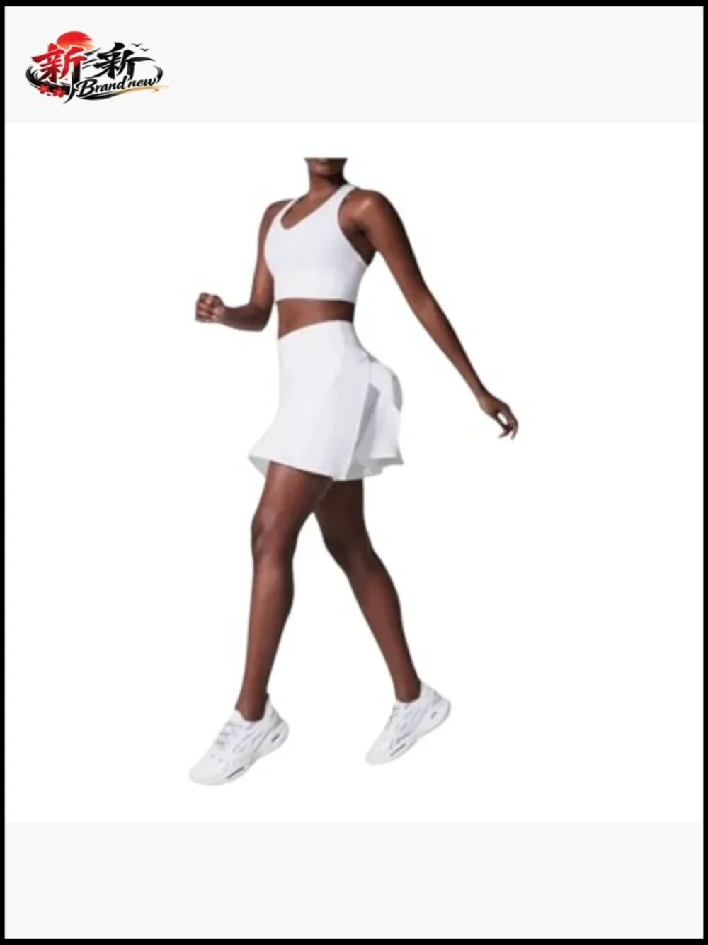 Mid Rise Skort with Pocket, Nylon Blend, High Stretch, Pull On